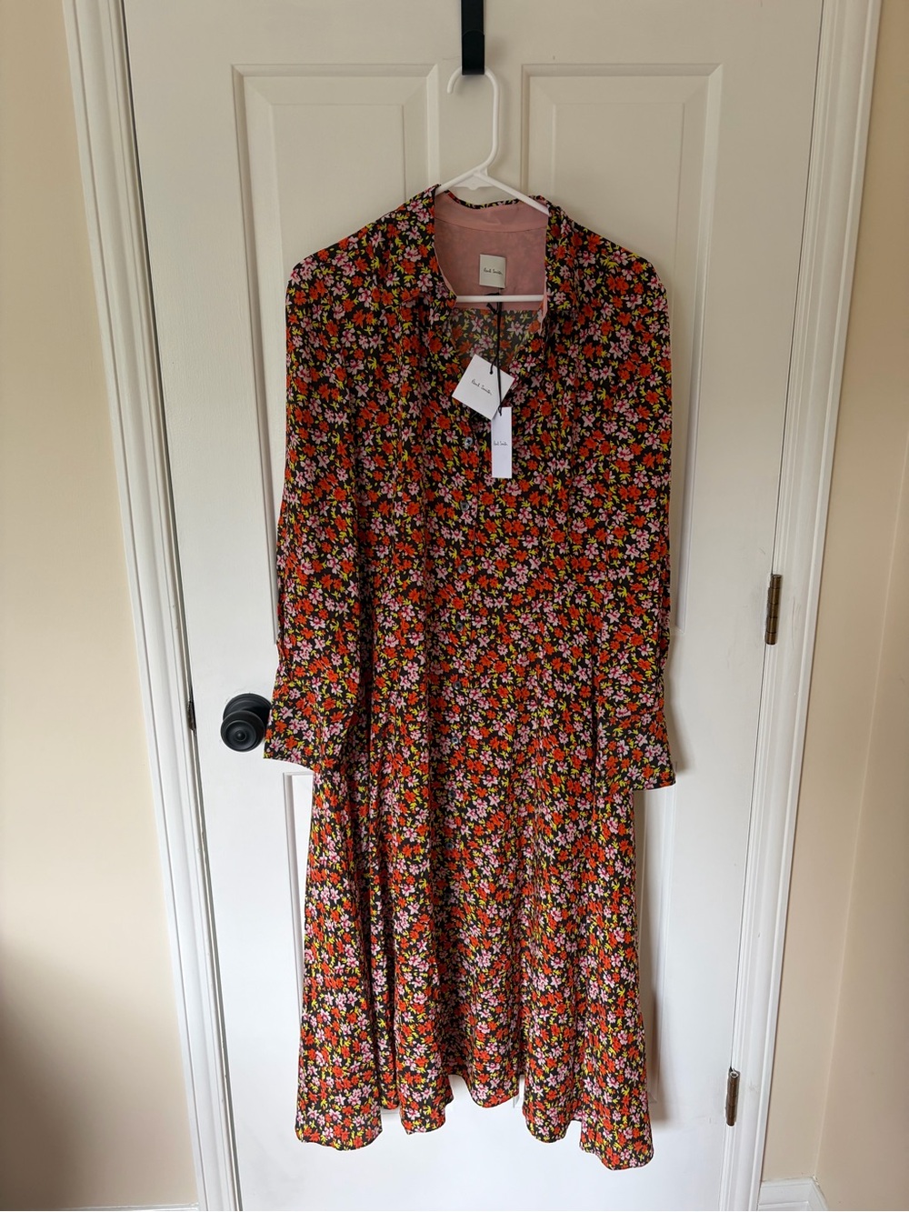 Paul Smith Silk Button Down Dress in Floral Print